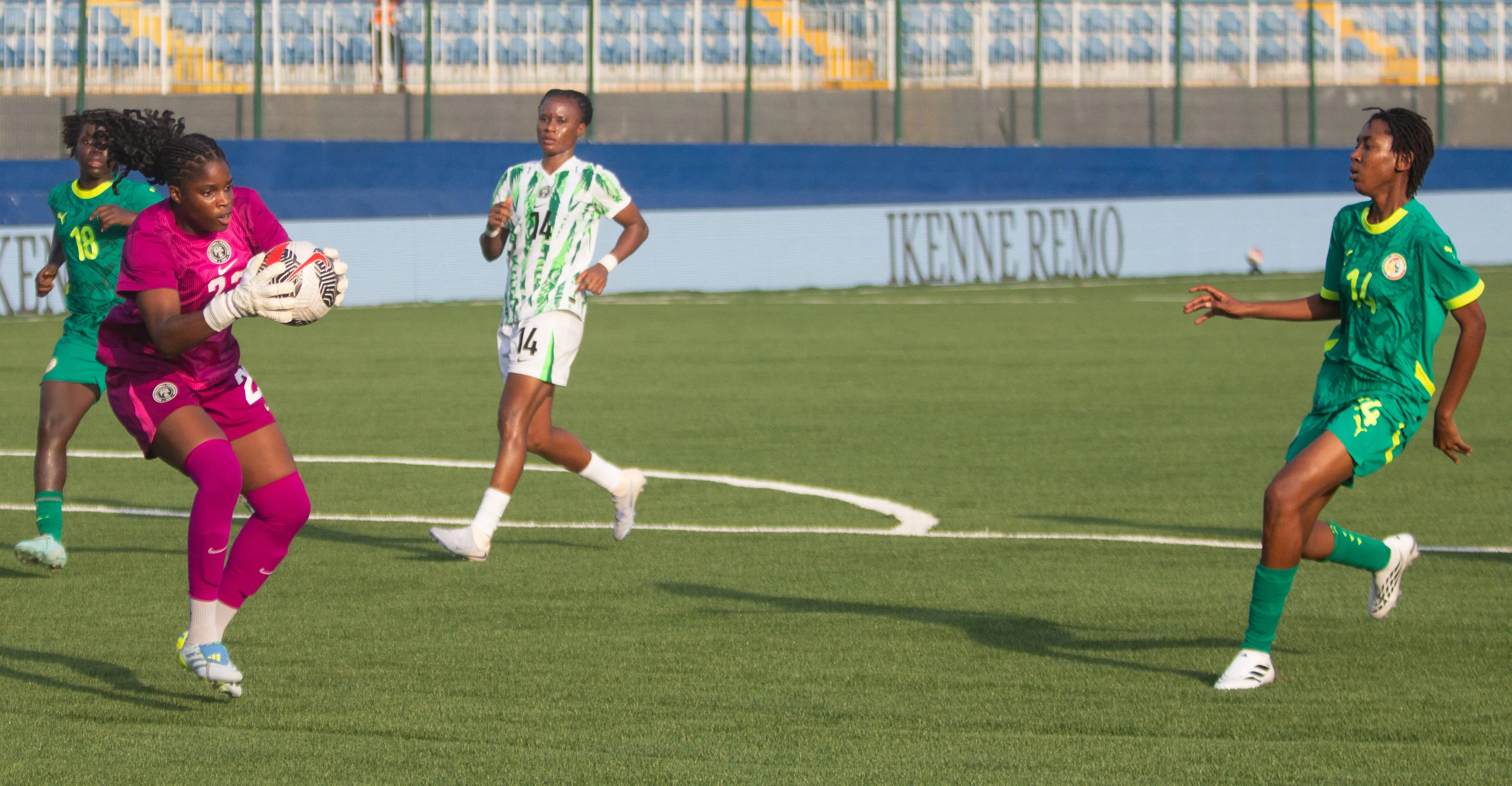Comfort Erhabor, goalkeeper for Nigeria Super Falcons. 
