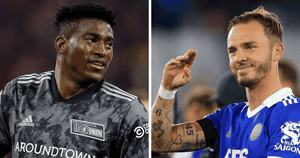 James Maddison and Awoniyi applaud Iheanacho’s performance for the foxes against Aston Villa