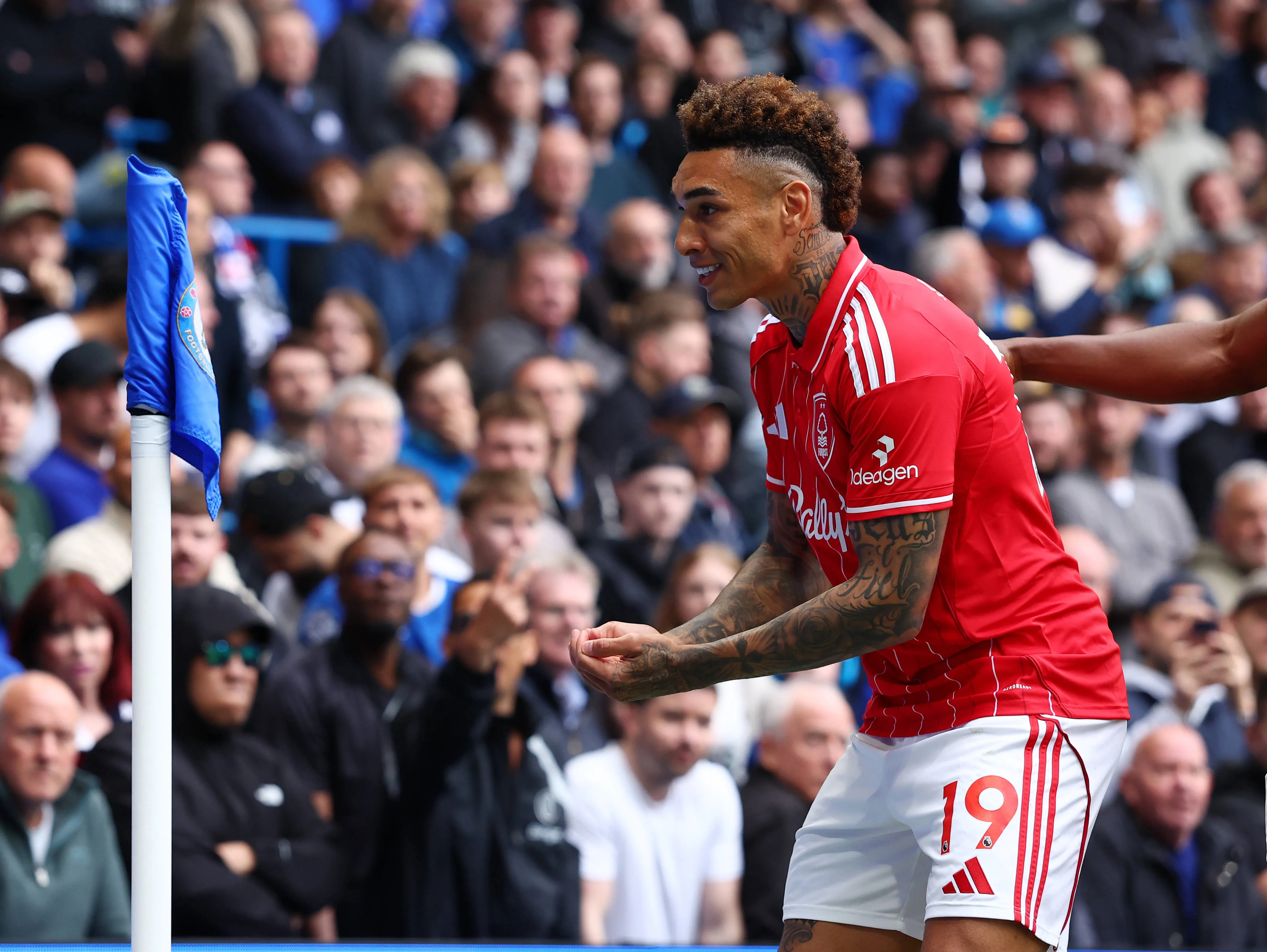 Igor Jesus of Nottingham Forest celebrates after scoring