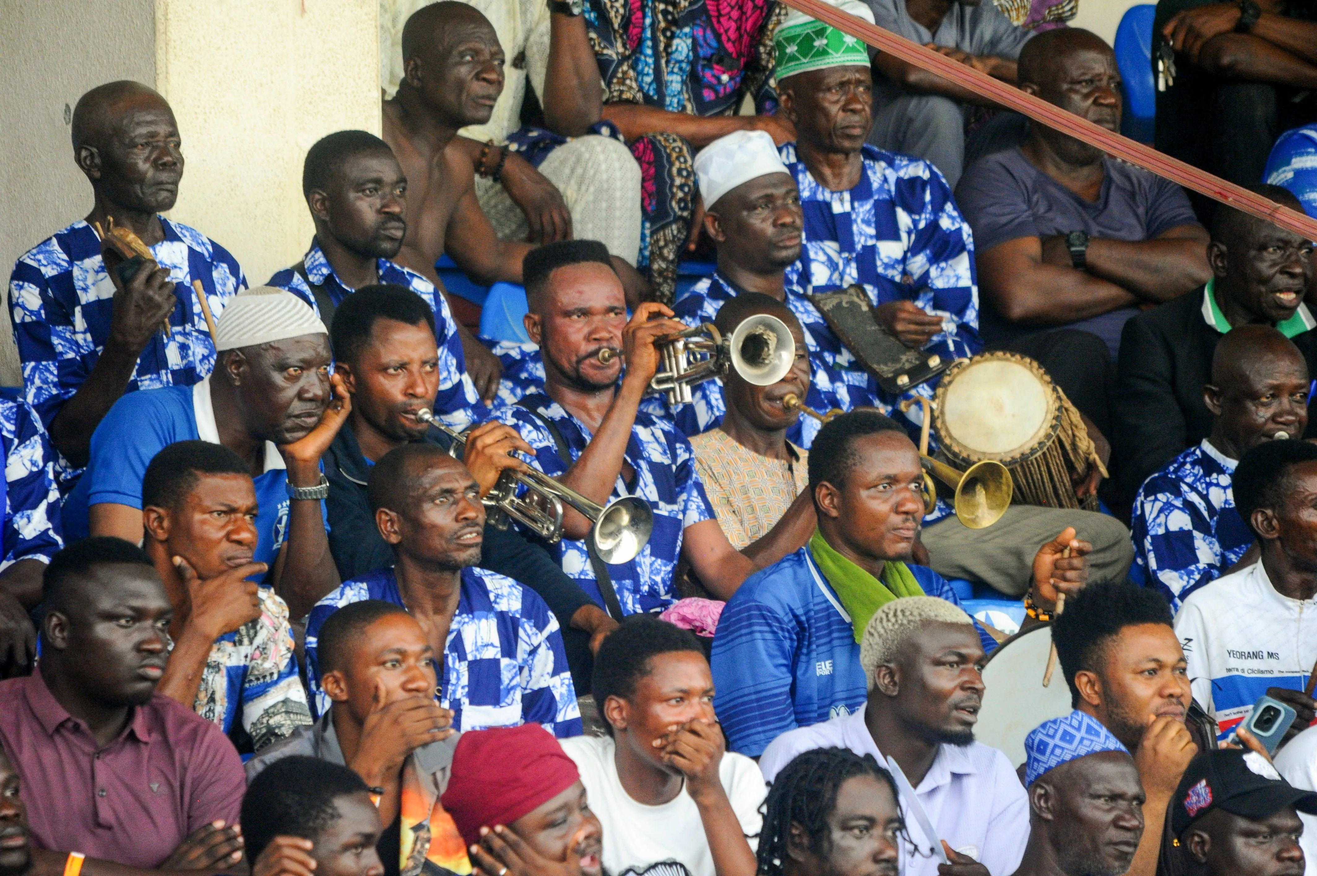 Shooting Stars supporters during the opening fixture of the 2026/27 Nigeria Premier Football League. 
