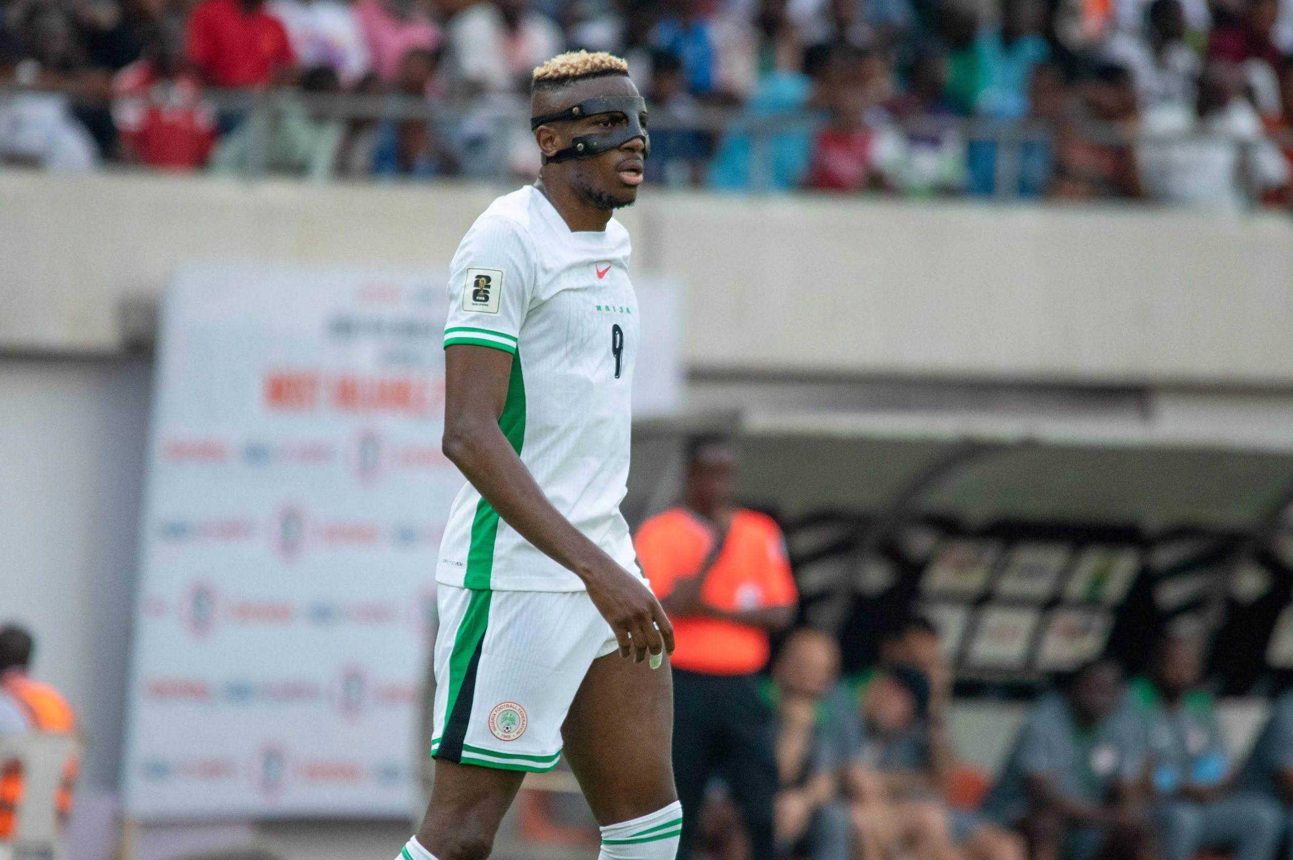 Victor Osimhen in action for the Super Eagles of Nigeria
