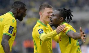 Moses Simon: Super Eagles and Nantes forward honoured in France after excellent October displays