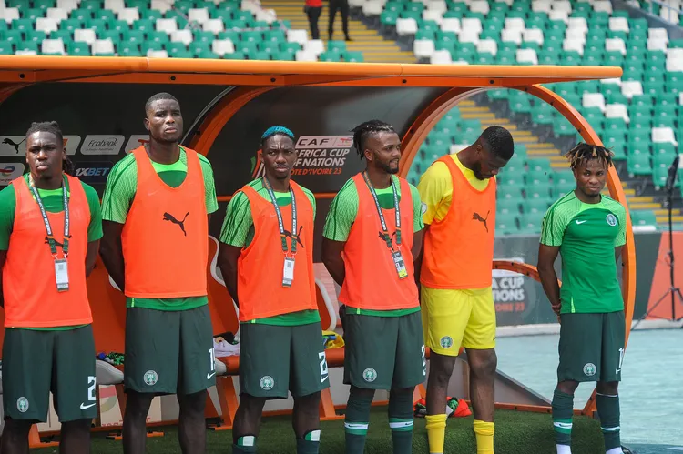 Kenneth Omeruo with the Nigeria Super Eagles