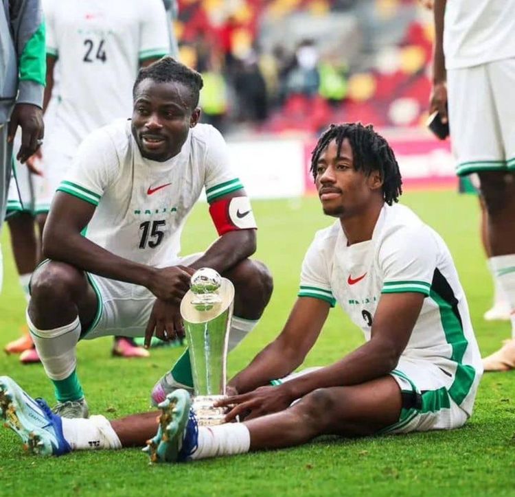 Super Eagles stars Moses Simon and Benjamin Fredrick
