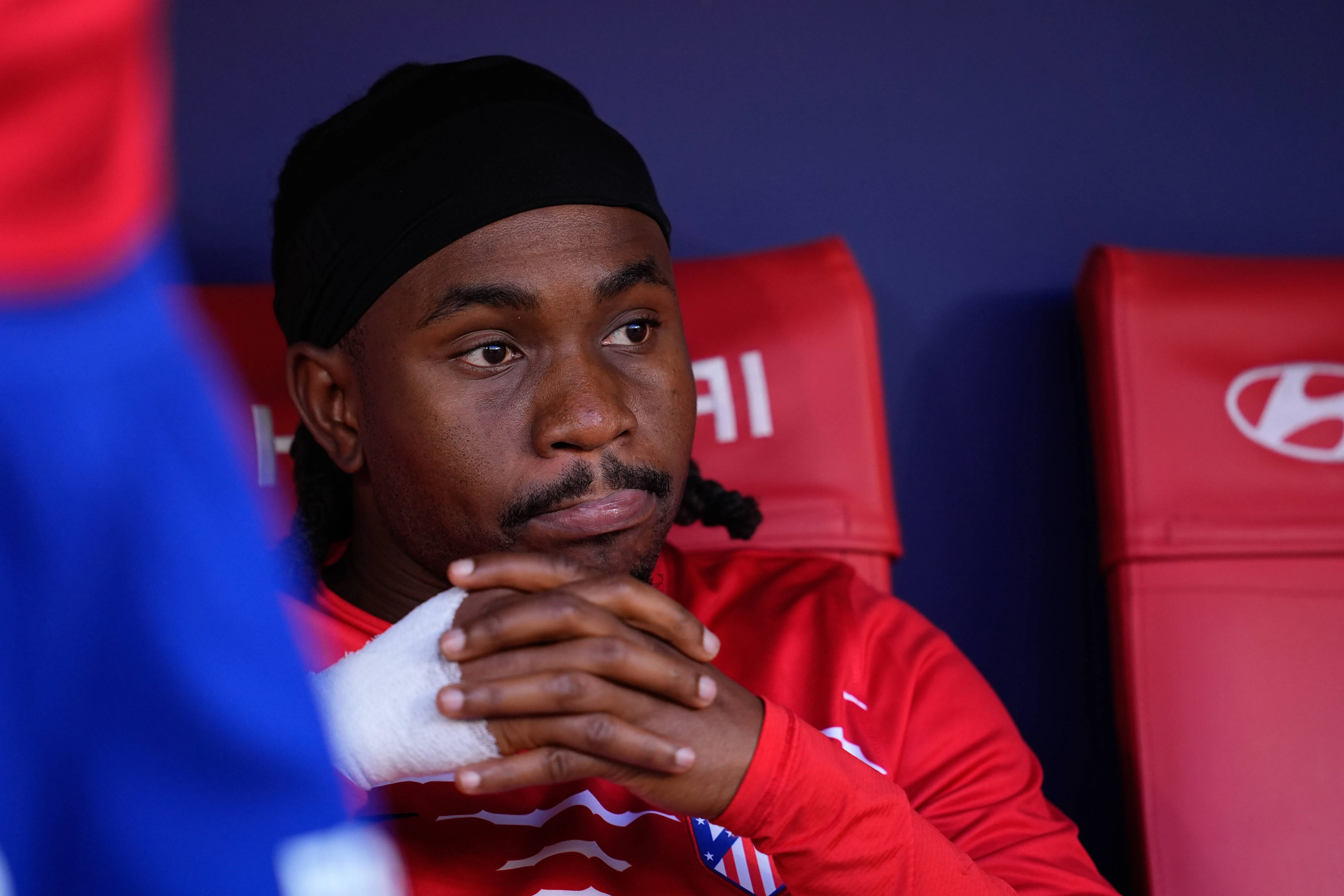Ademola Lookman of Atletico de Madrid looks on against Real Madrid