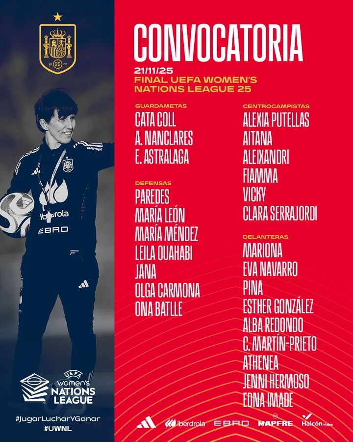 Spain list Edna Imade in November squad