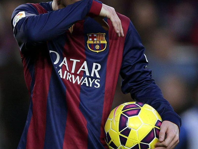Messi With The Match Ball Against Levante