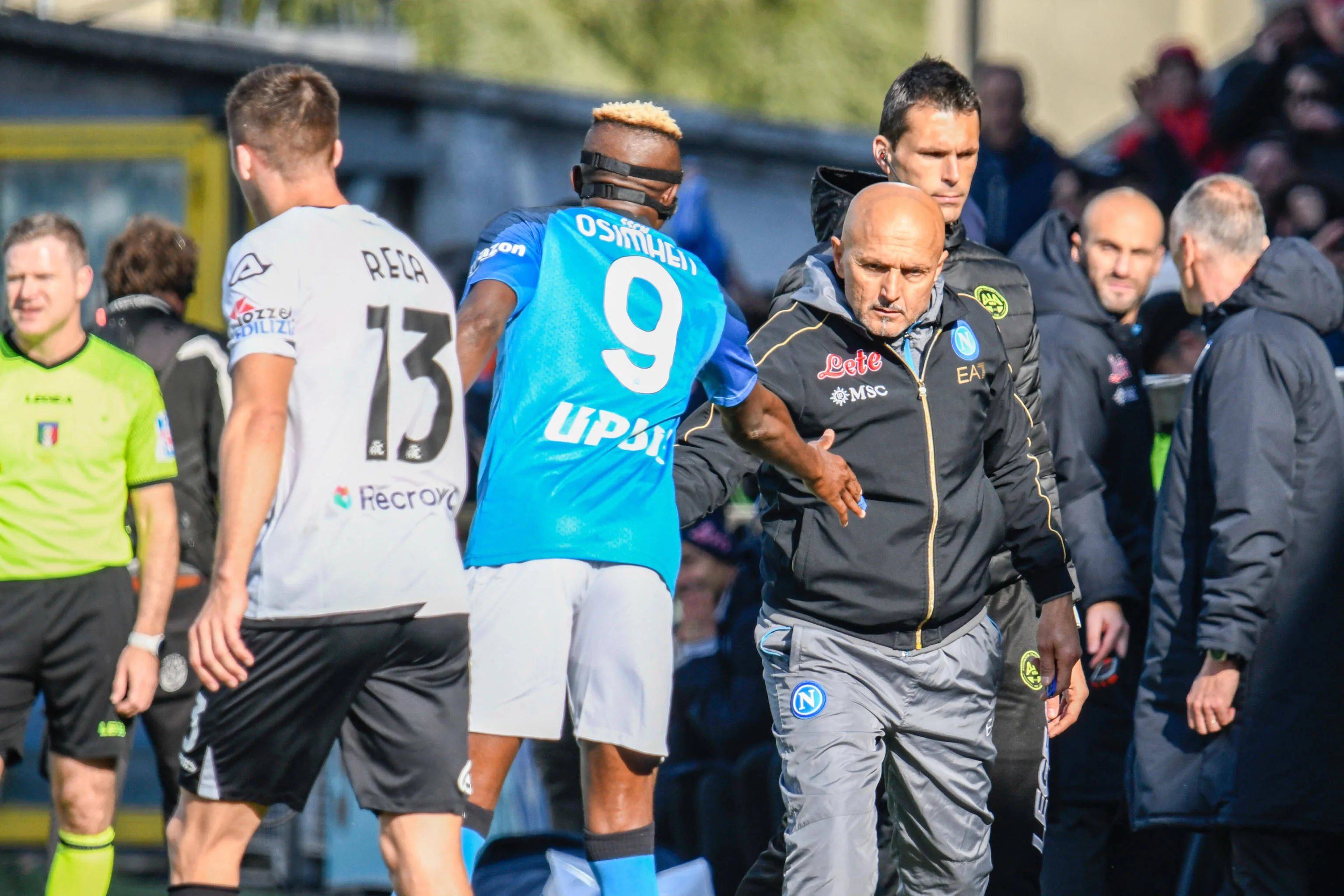 Juventus head coach Luciano Spalletti and Victor Osimhen back in their Napoli days