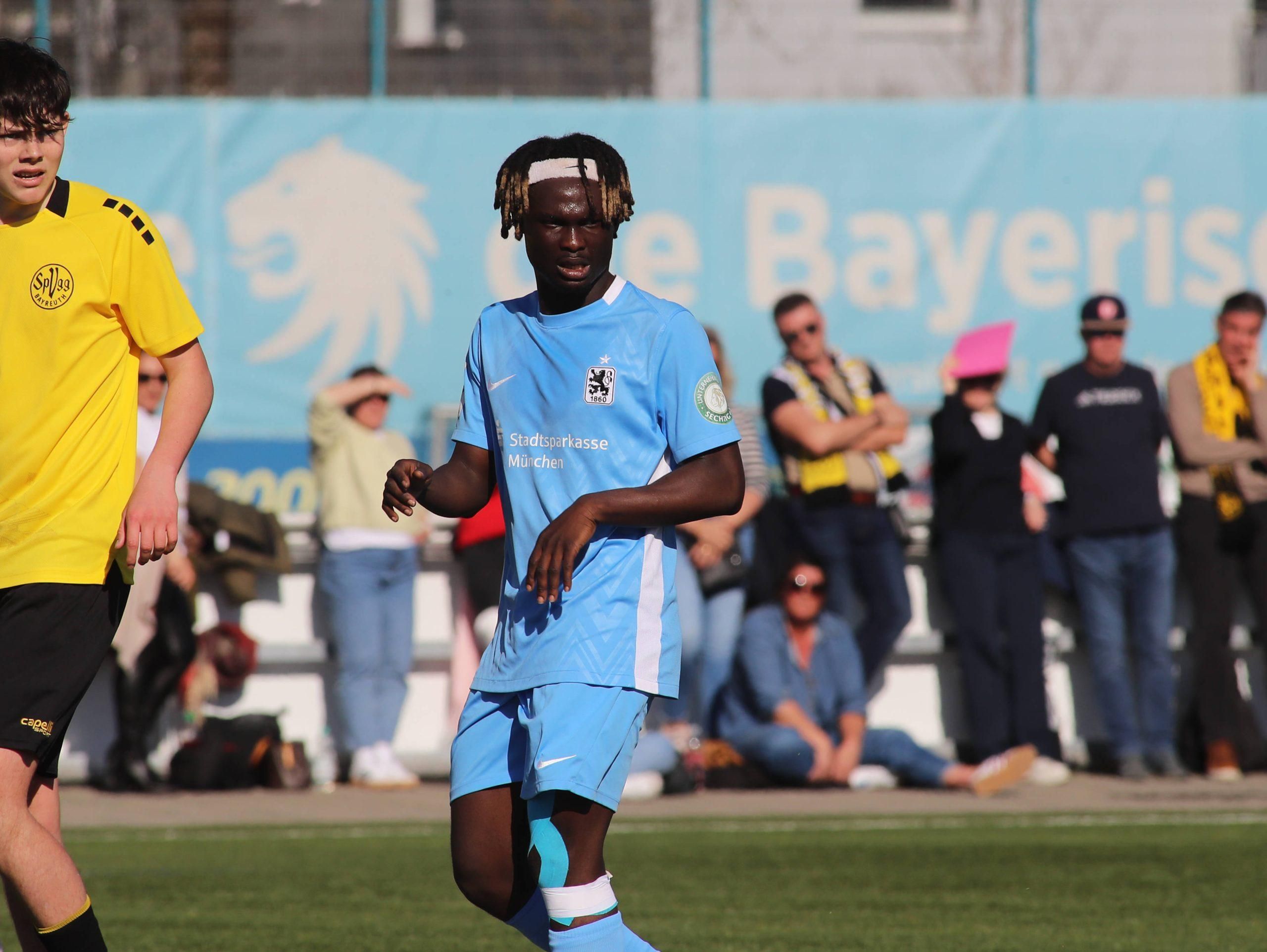 Nigeria and TSV 1860 München youngster Folawiyo Amusan. Photo by IMAGO