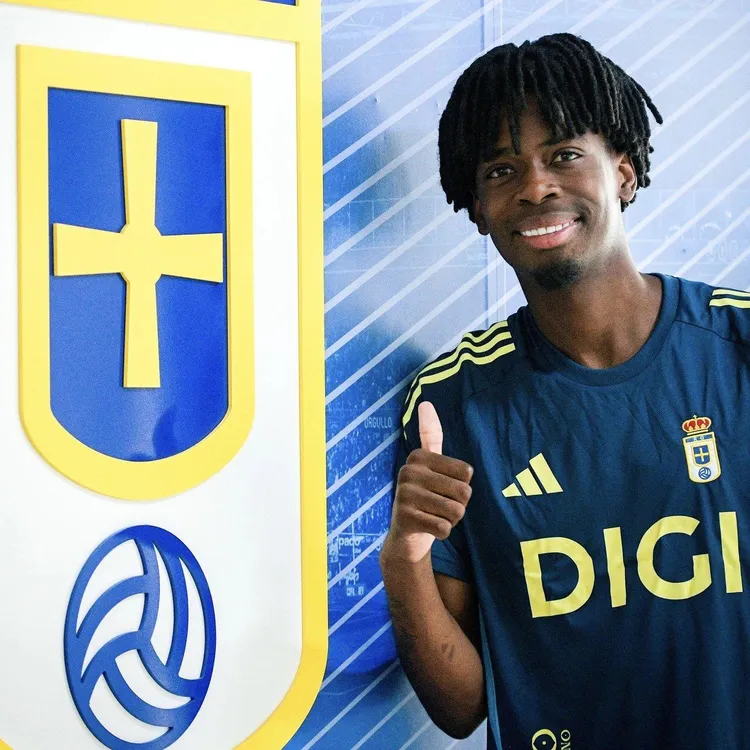 Nigerian midfielder Ovie Ejaria at Real Oviedo 