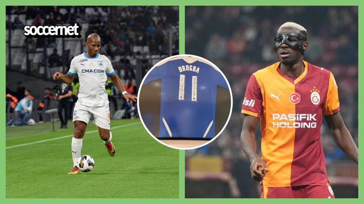 “The new king” – Everything Chelsea legend wrote on his Drogba-signed shirt to Osimhen