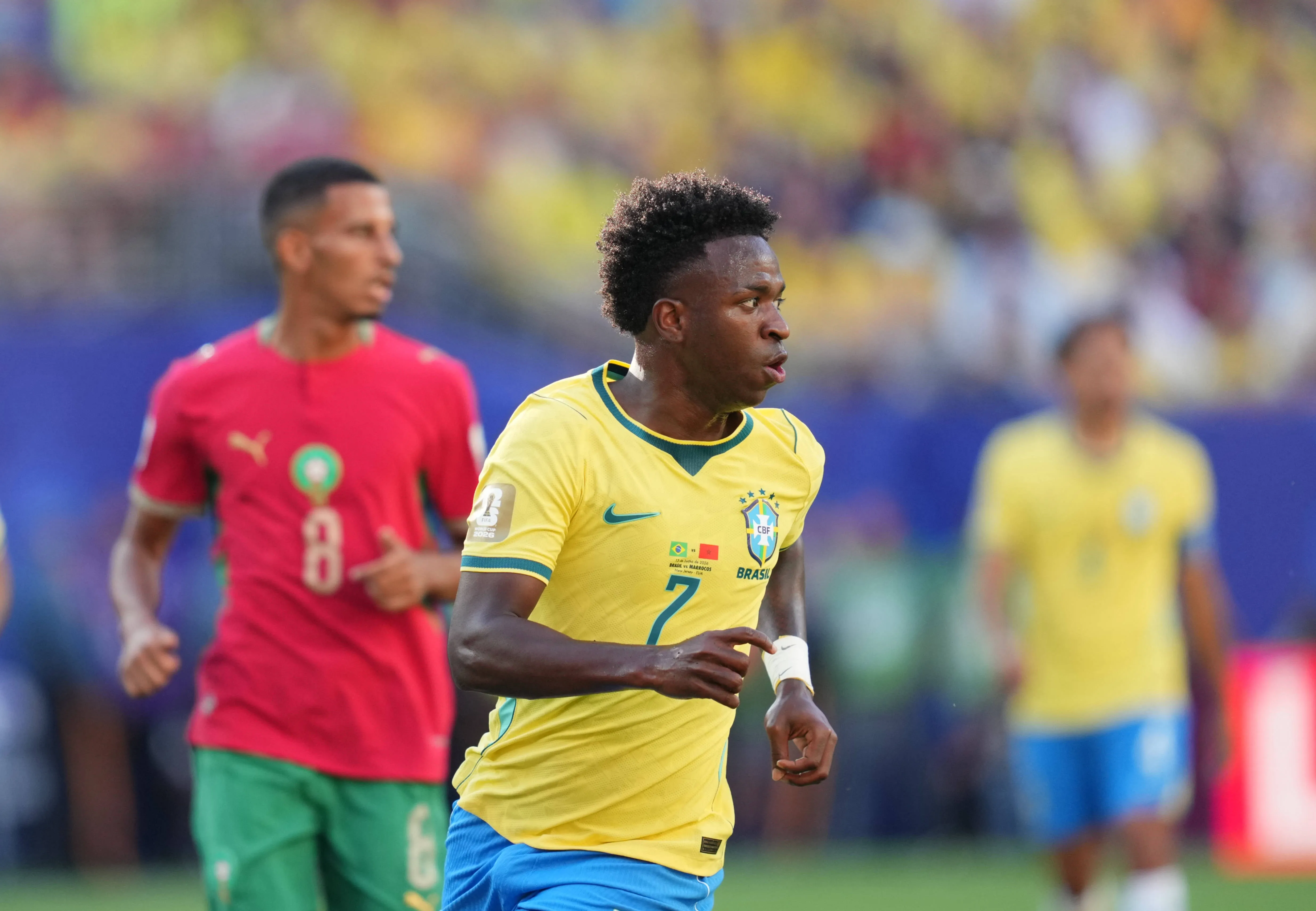 Vinicius Junior looks on during Brazil and Morocco, Group C FIFA World Cup, opener