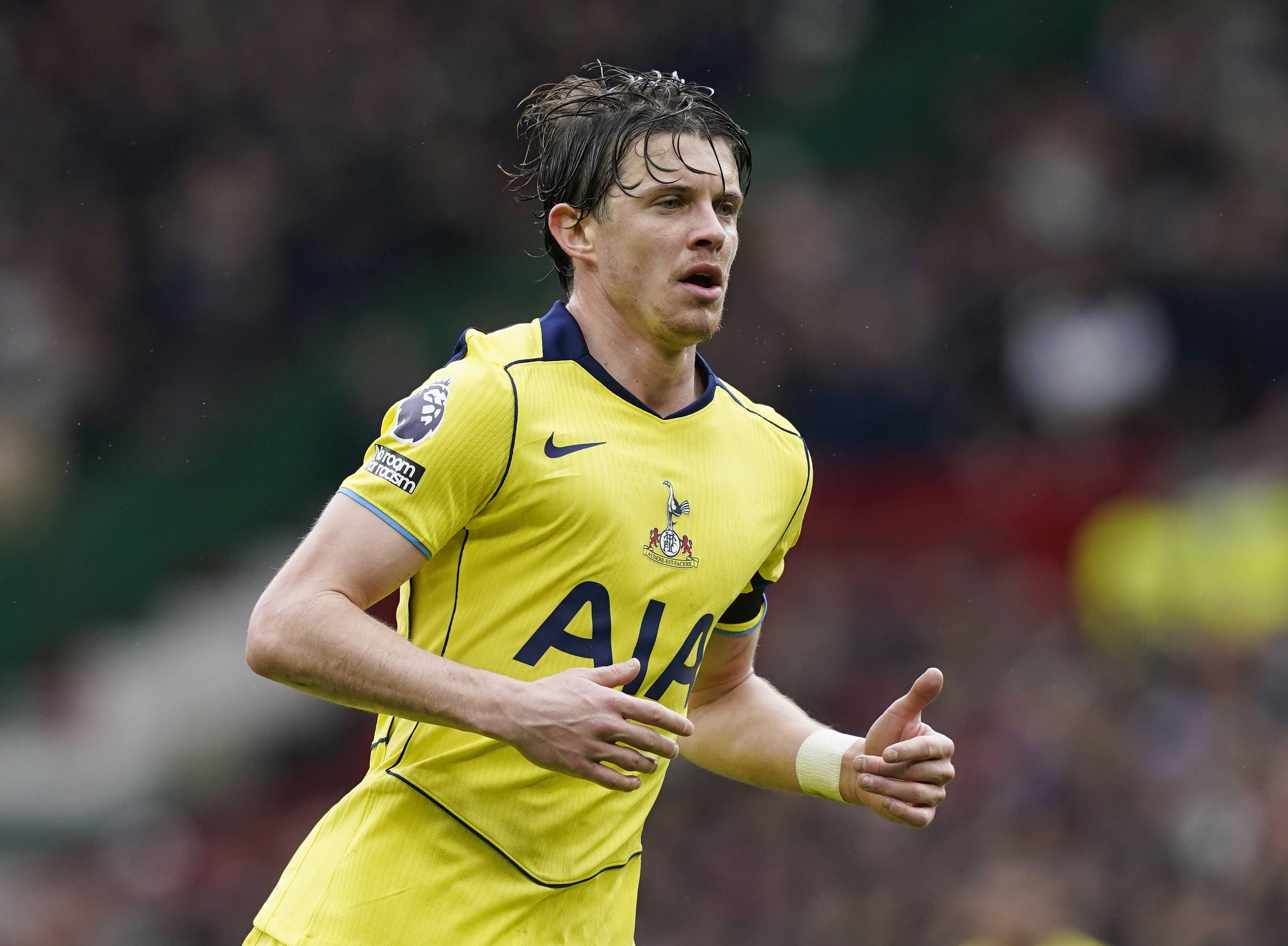 Connor Gallagher in action during the Manchester United vs Tottenham Hotspur Premier League match