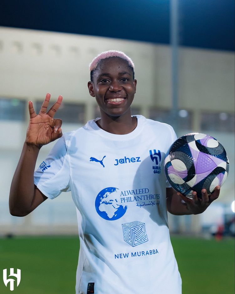 Nigeria and Al Hilal star Asisat Oshoala