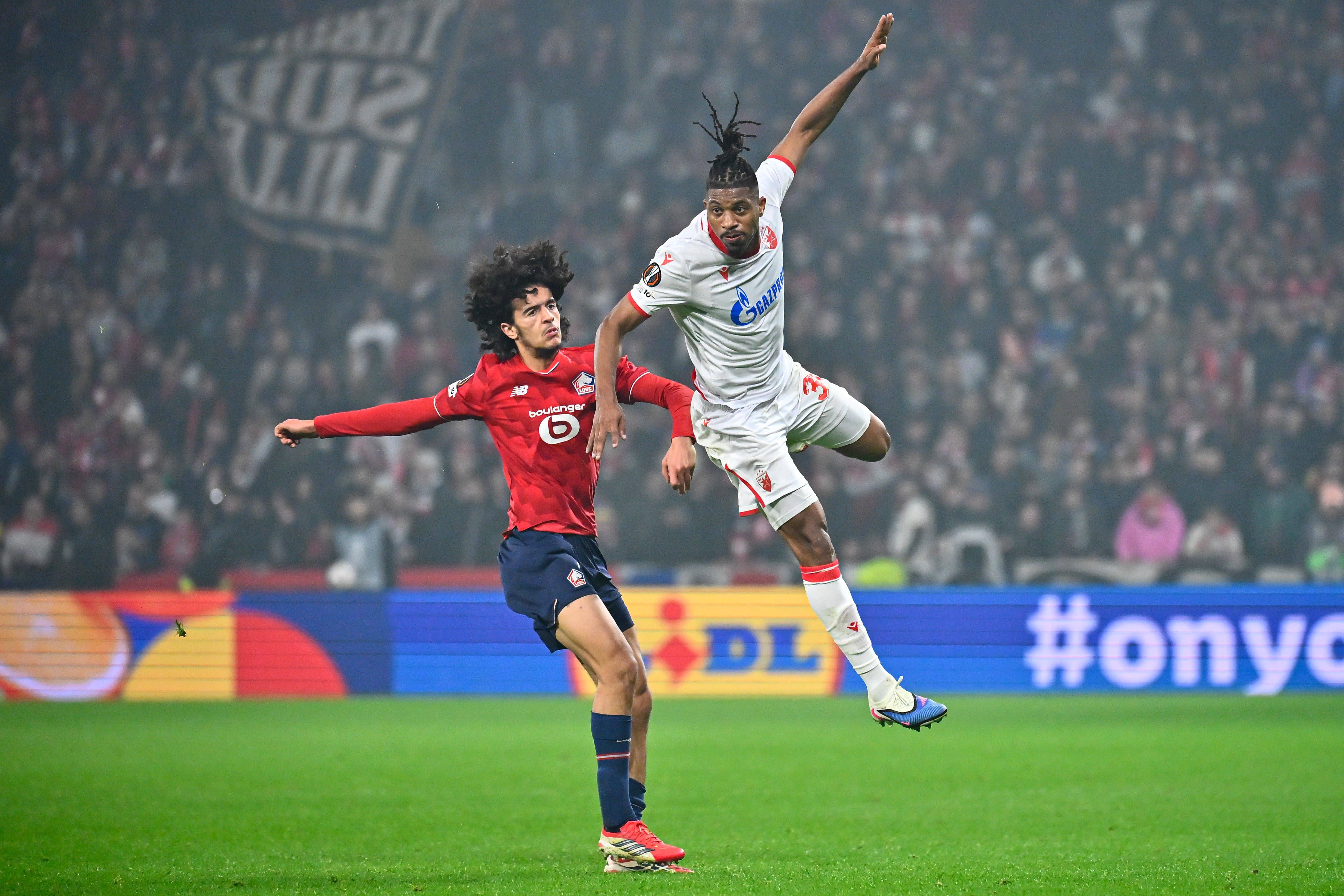 Franklin Tebo Uchenna in Europa League action