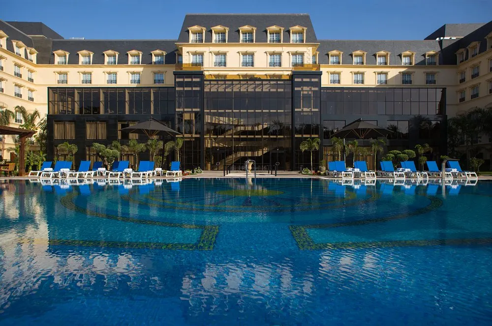 The front view of the Renaissance Hotel in Cairo