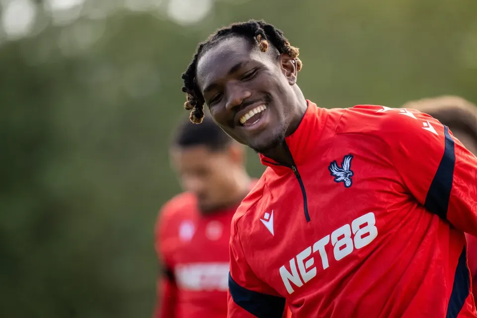 Christantus Uche in training at Crystal Palace