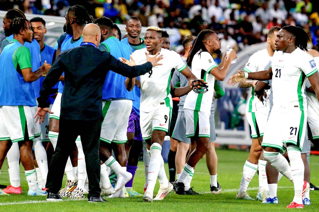 Super Eagles celebration during the Men FIFA World Cup