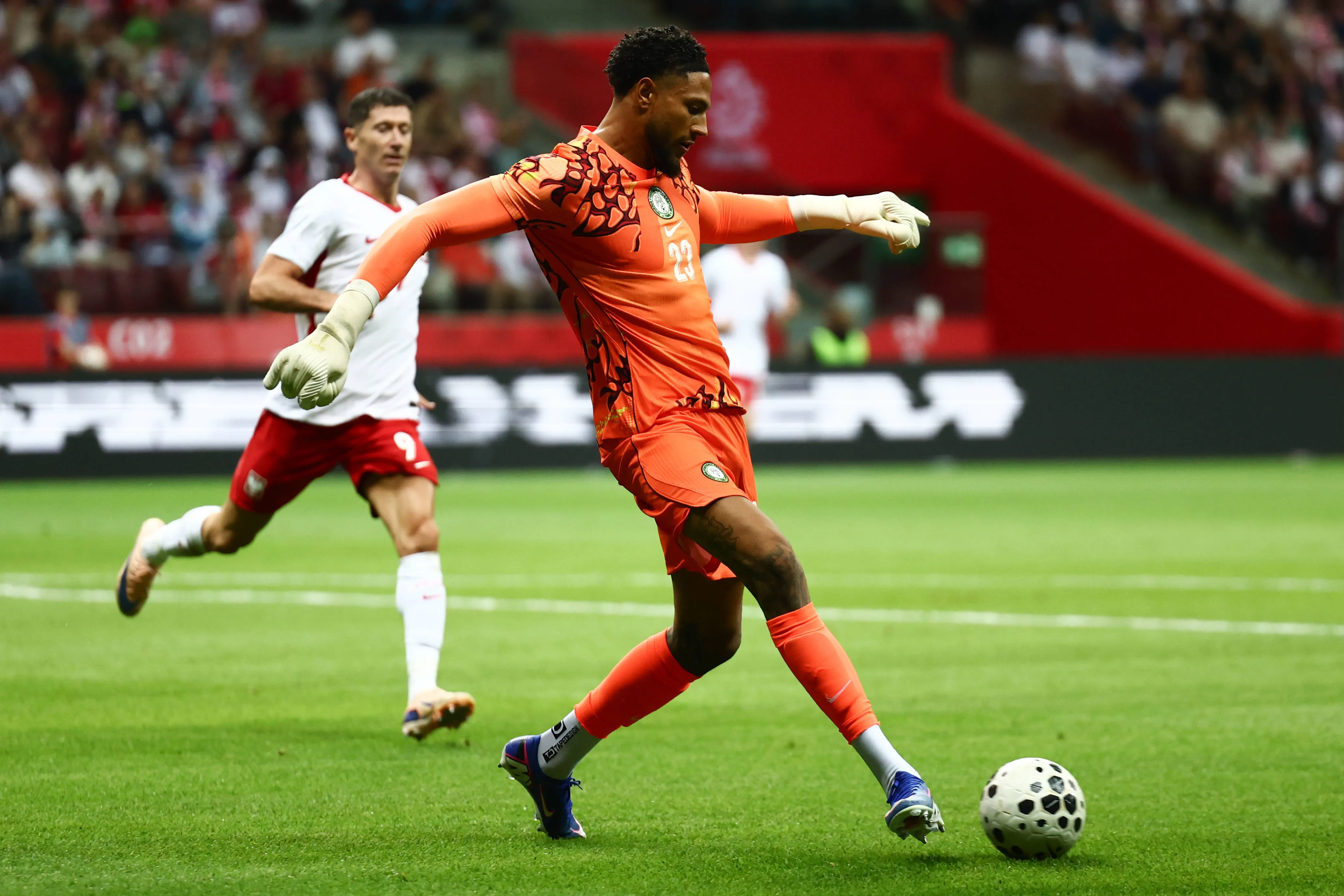 Maduka Okoye during the Poland - Nigeria friendly football match at National Stadium in Warsaw
