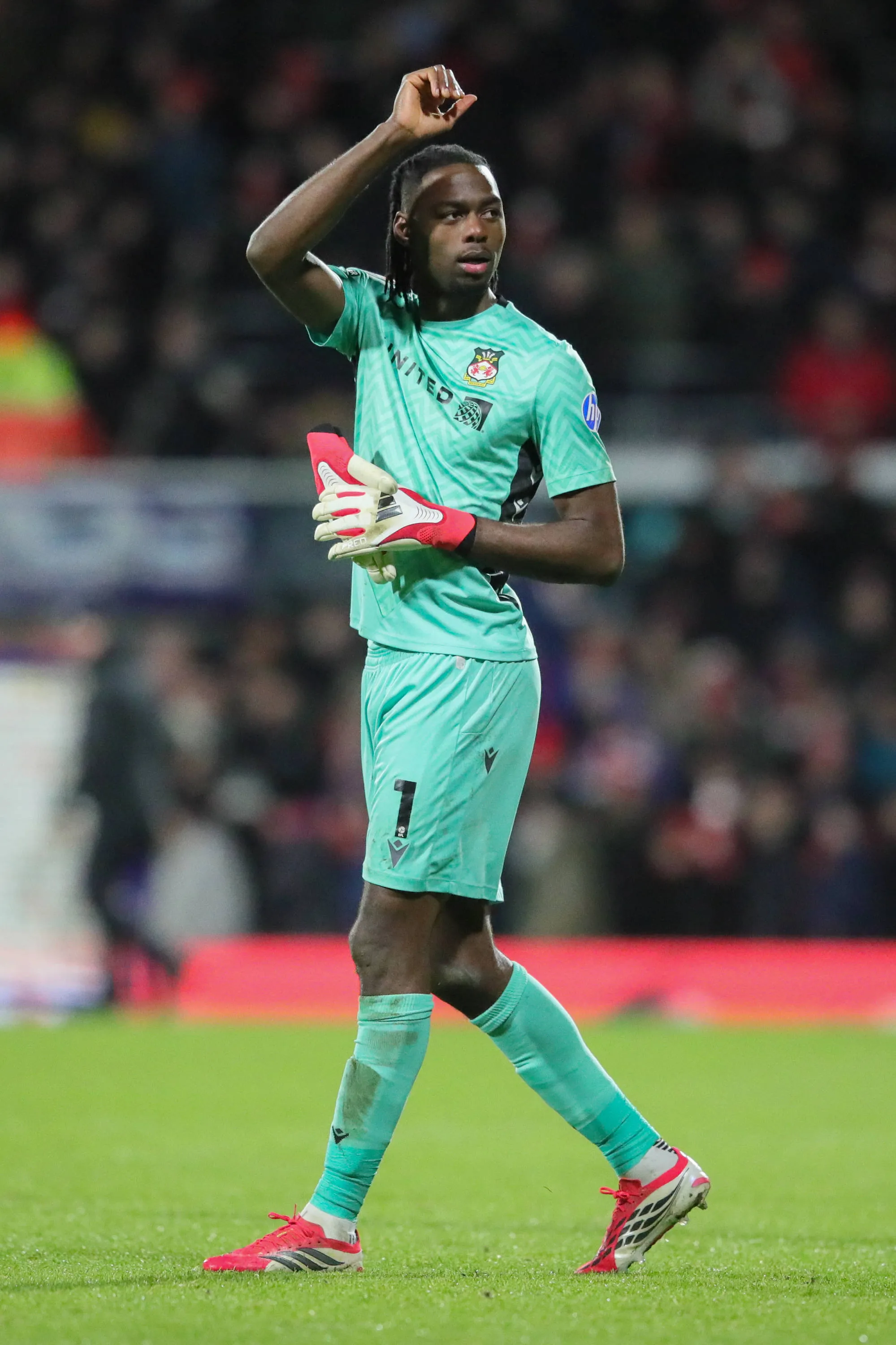 Nigeria and Wrexham goalkeeper Arthur Okonkwo 