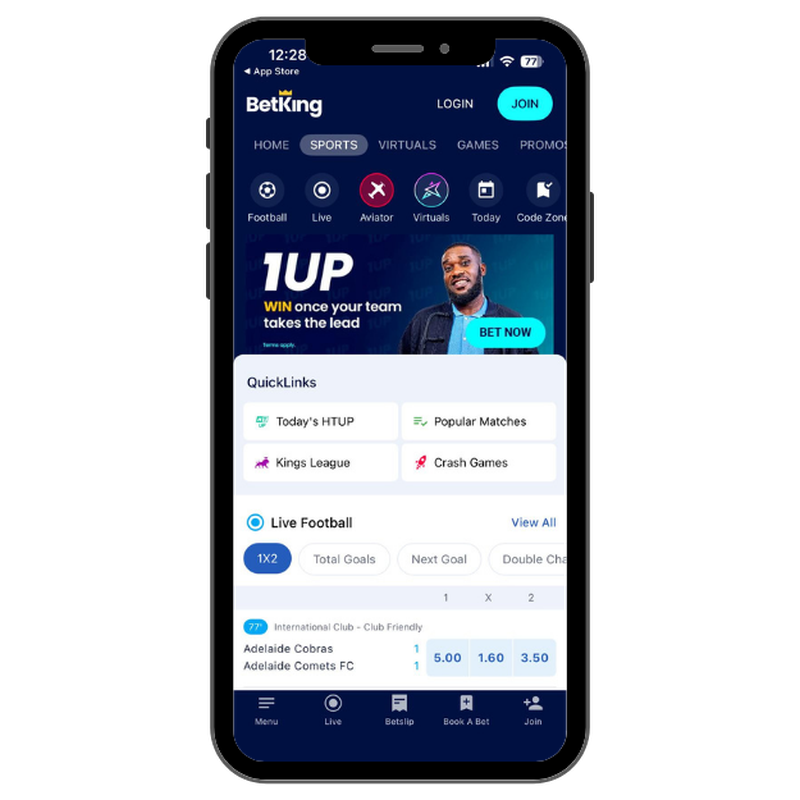 BetKing mobile app