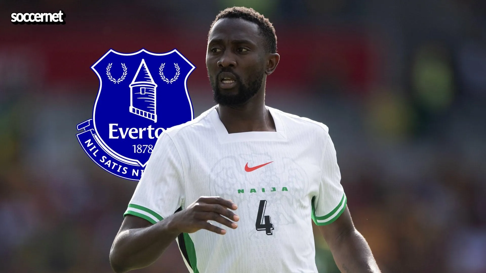 A picture of Everton target Wilfred Ndidi during the The Unity Cup Final between Jamaica and Nigeria at Gtech Community Stadium