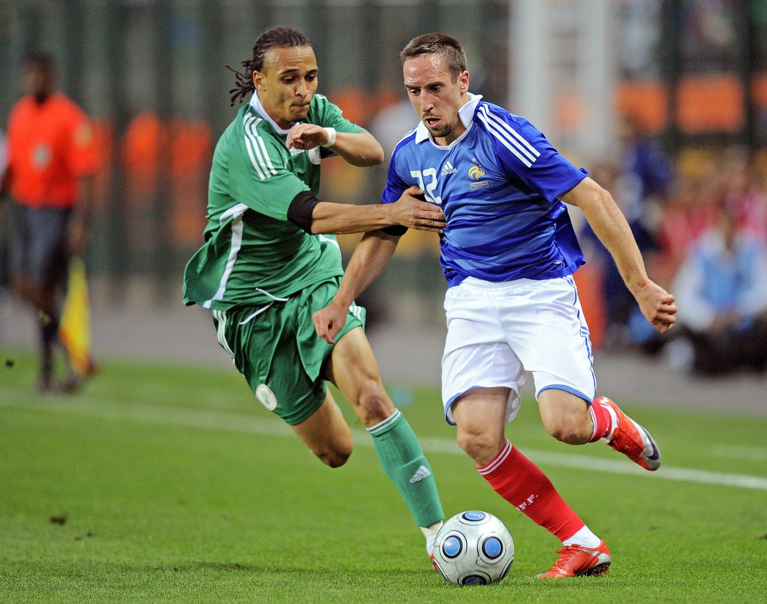 Osaze Odemwingie in action for Nigeria