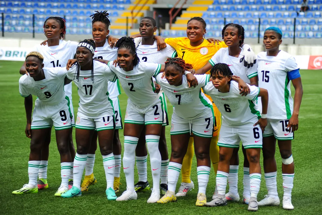 Friendly Match between Nigeria Super Falcons and Algeria Green Ladies at Mobolaji Johnson Stadium