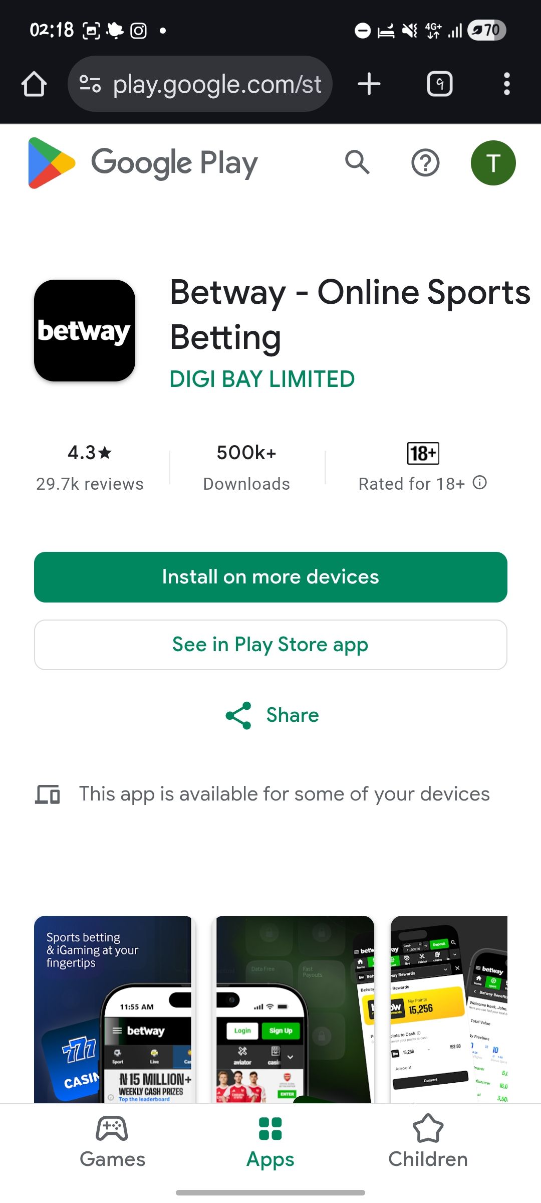 Betway App Nigeria: How to Download on iOS & Android