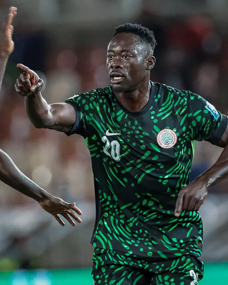 Super Eagles striker Akor Adams 