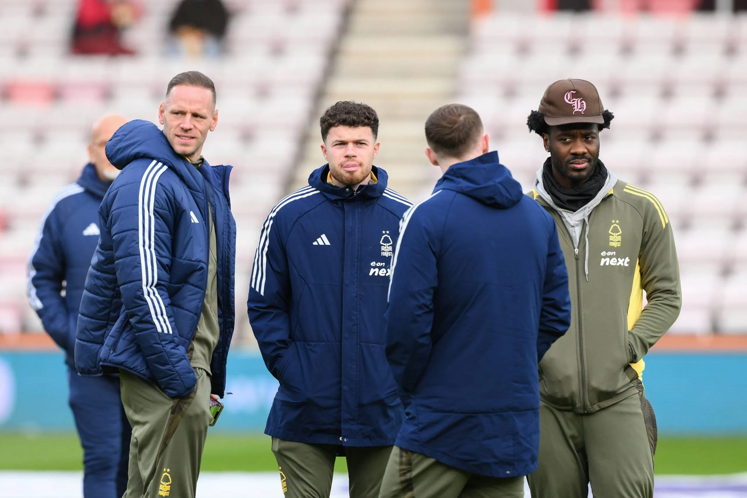 Ola Aina and his Nottingham Forest teammates