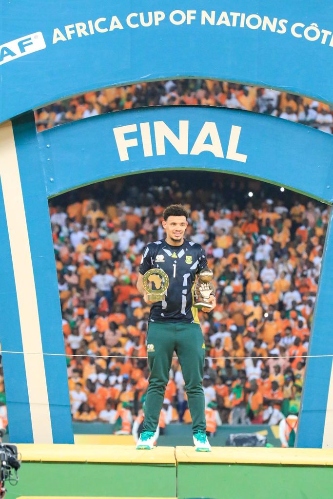 Ronwen Hayden Williams of South Africa during the Afcon 2023 Final match between Nigeria and Cote D Ivoire at Stade Olympique Alassane on February 11, 2024 in Abidjan, Cote d Ivore