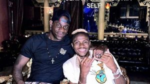 PHOTO: Balotelli, Osimhen share heartwarming moment, as super strikers unite