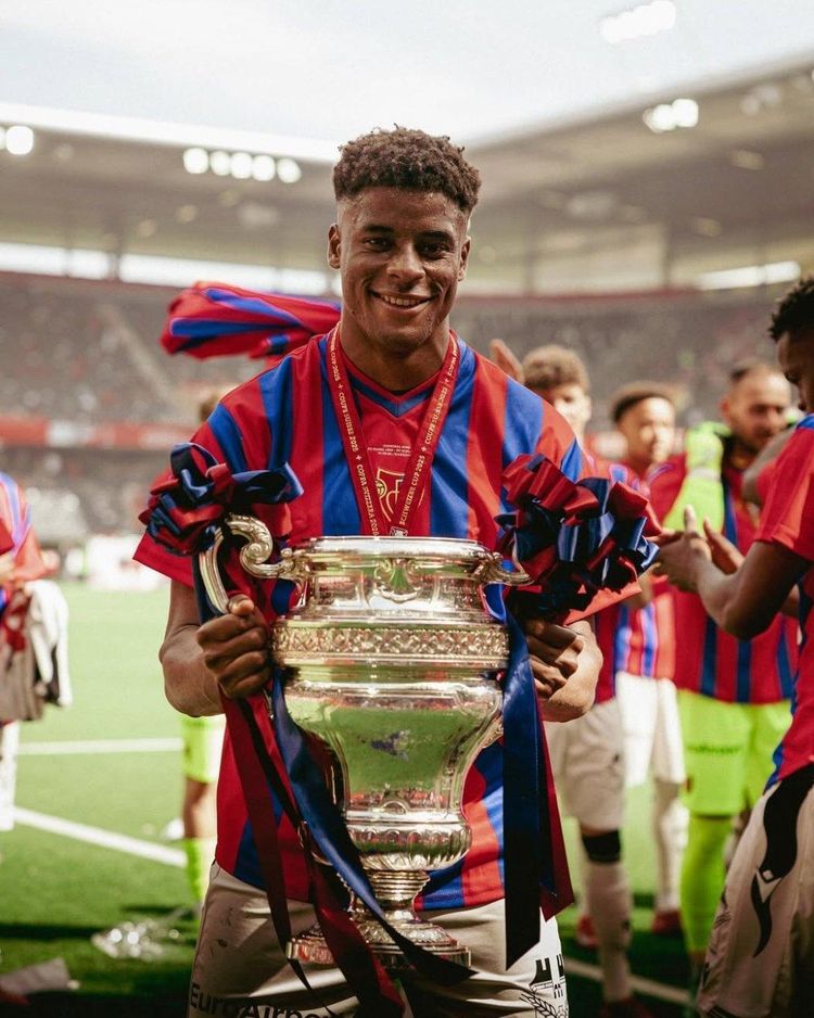 FC Basel's Spanish-born Nigerian striker Kevin Carlos Omoruyi 