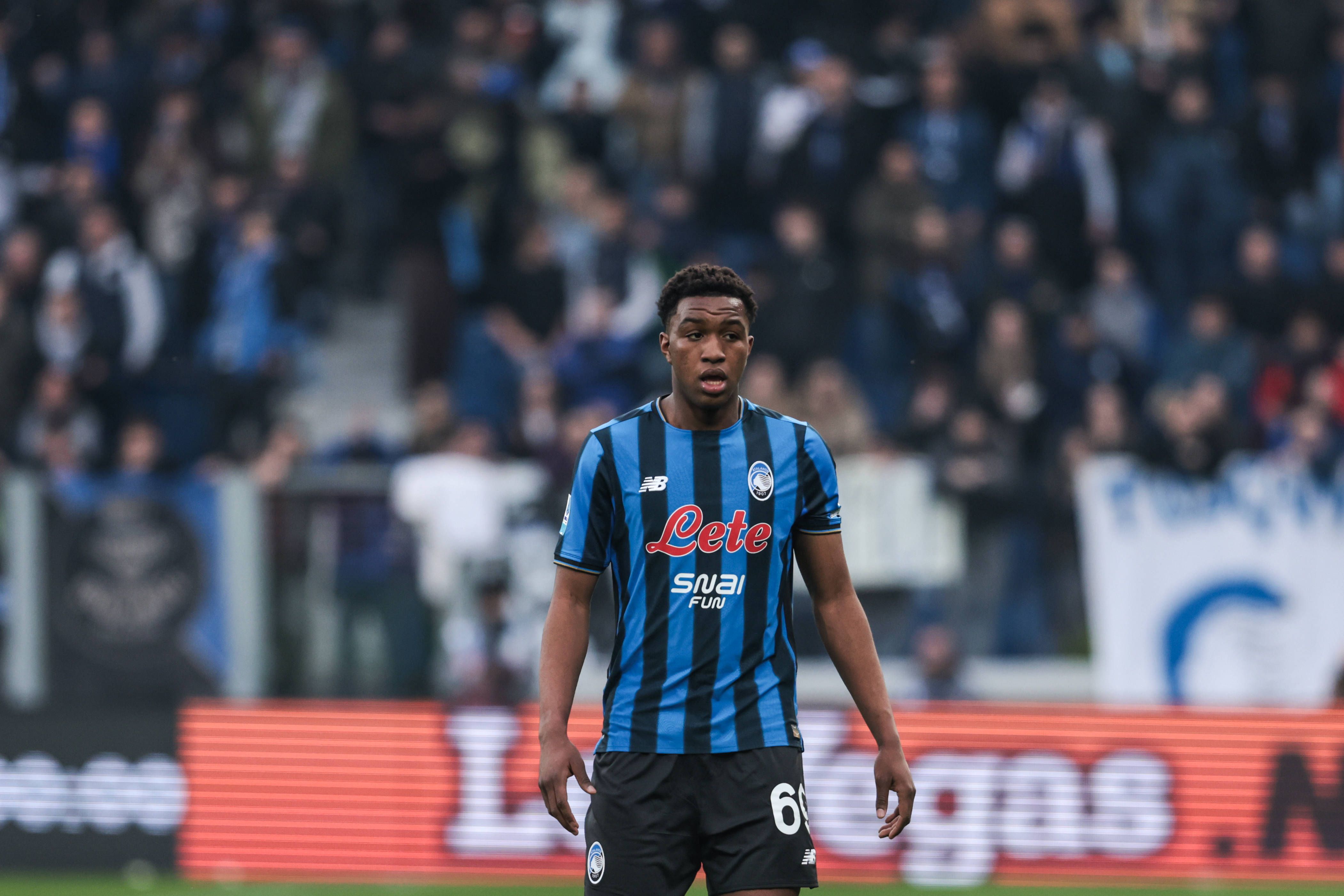 Honest Ahanor in action during the Serie A match between Atalanta BC and SSC Napoli in Bergamo
