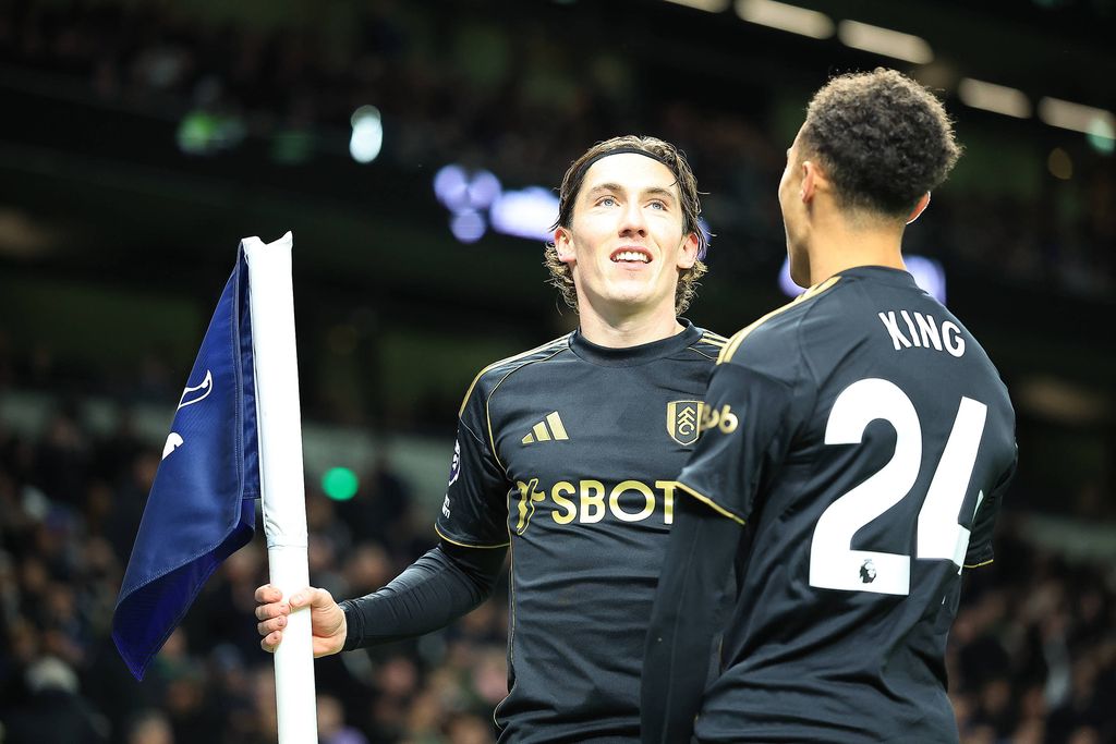 Harry Wilson makes it 0-2 during the Premier League match between Tottenham Hotspur and Fulham