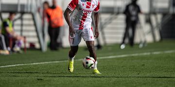 Flying Eagles captain Bameyi reacts after CAF Young Player of the Year nomination