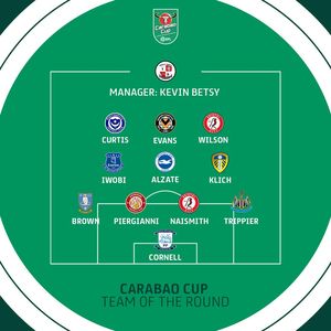 Carabao Cup best eleven for Round of 32 as per Whoscored