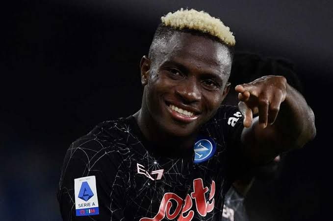 WATCH: Super Eagles stars honour Napoli’s Victor Osimhen during first meet since Player of the Year Award win