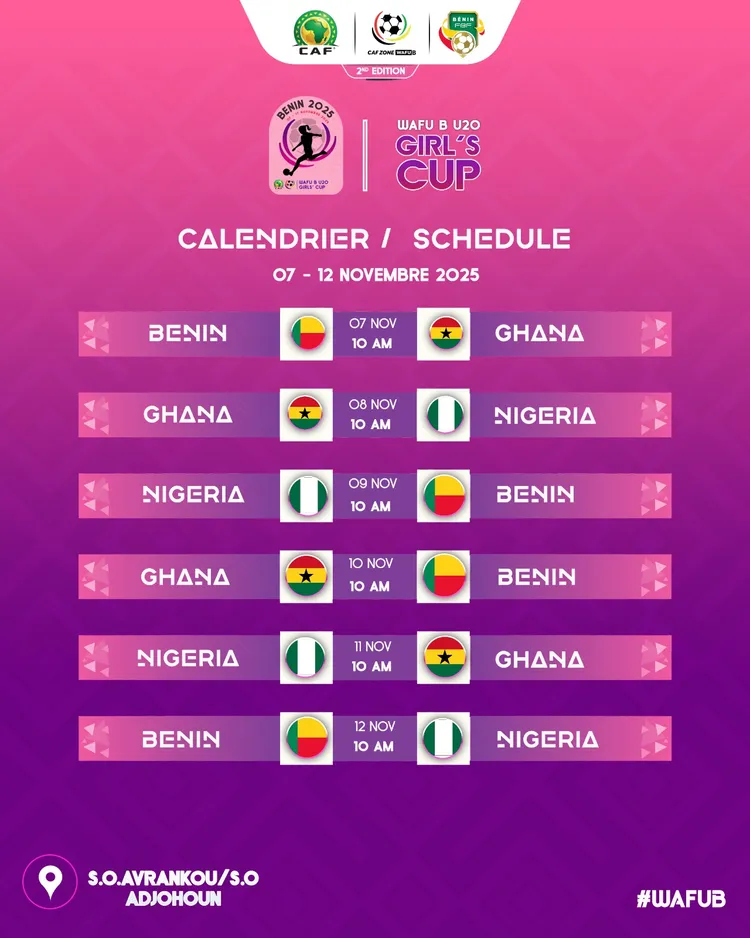 2025 WAFU B U20 Girls Cup 