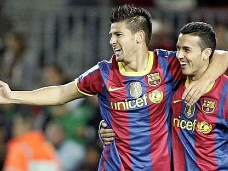 Nolito And Pedro At Barcelona