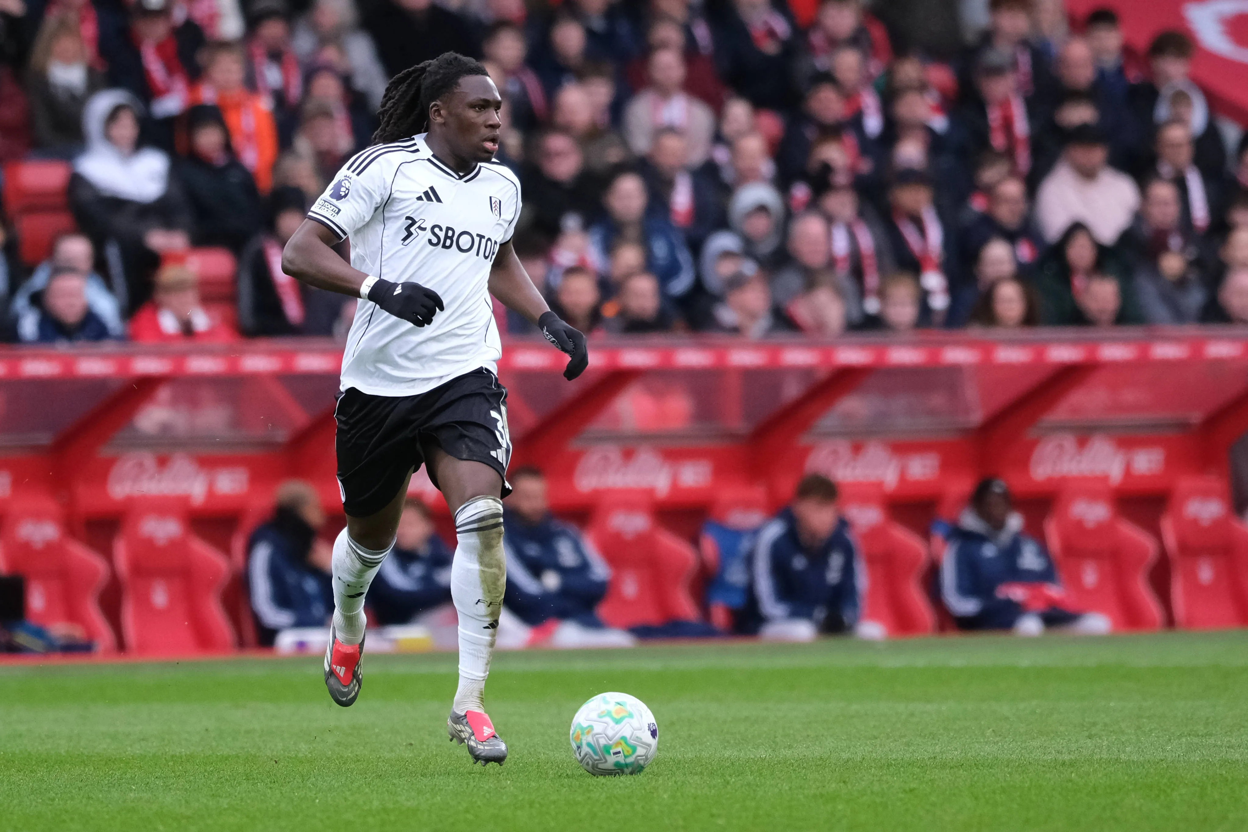 Calvin Bassey in action for Fulham