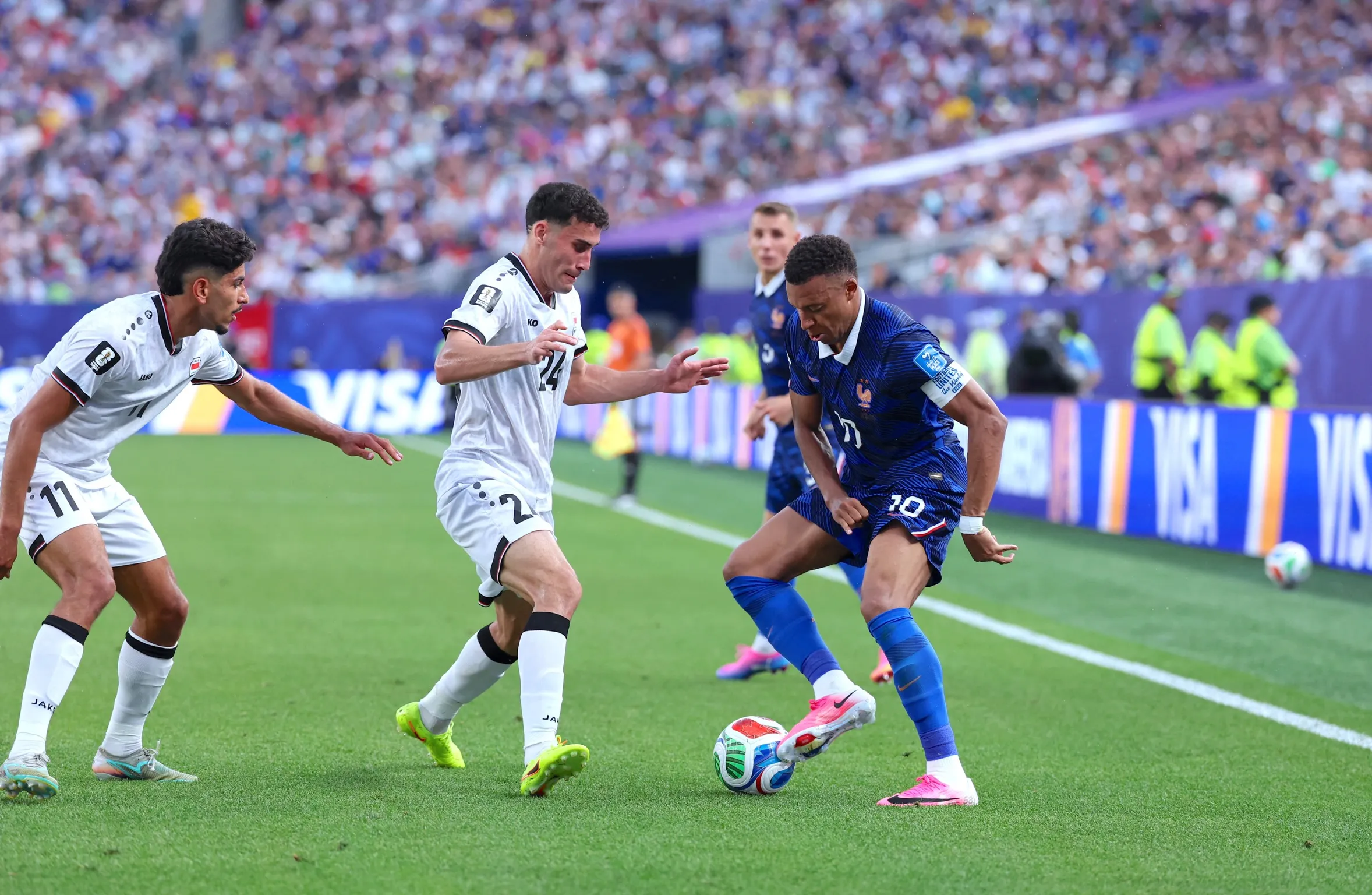 France forward Kylian Mbappe during the World Cup 2026 game vs Iraq