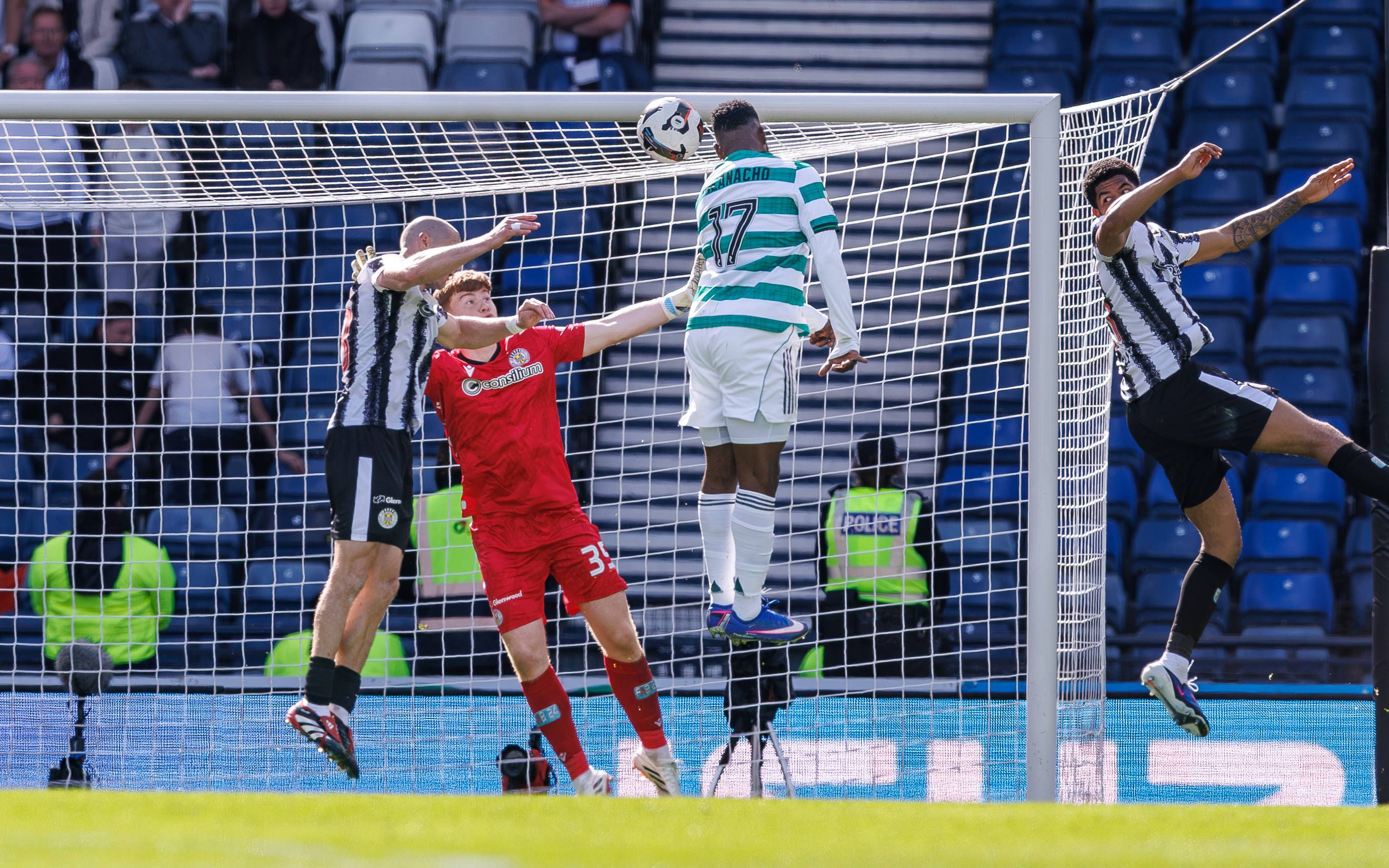 Kelechi Iheanacho of Celtic scores in extra time
