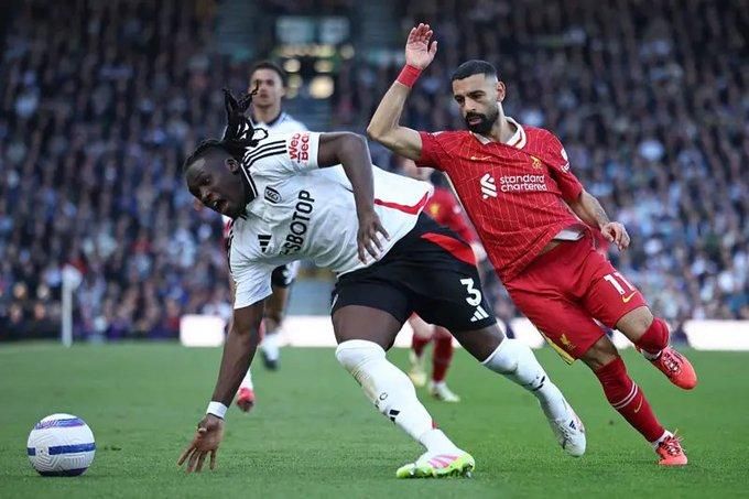 Nigeria’s Calvin Bassey and Liverpool's Mo Salah