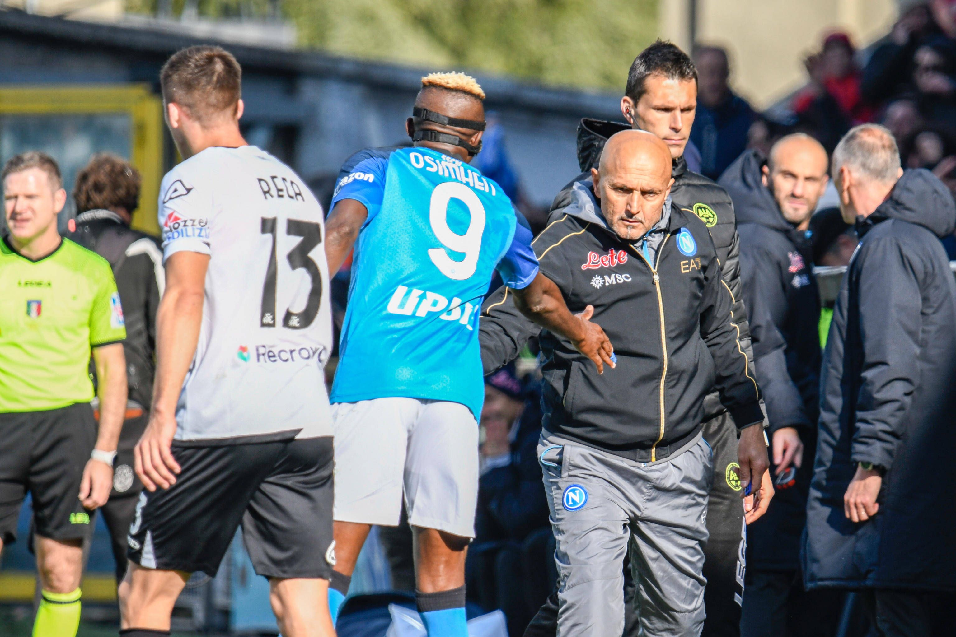 Juventus head coach Luciano Spalletti and Victor Osimhen back in their Napoli days