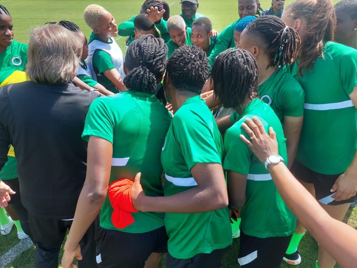 Super Falcons in Turkey camp.