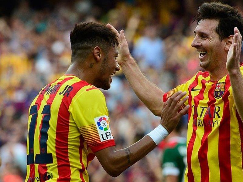 Neymar and Messi - FlyBarca