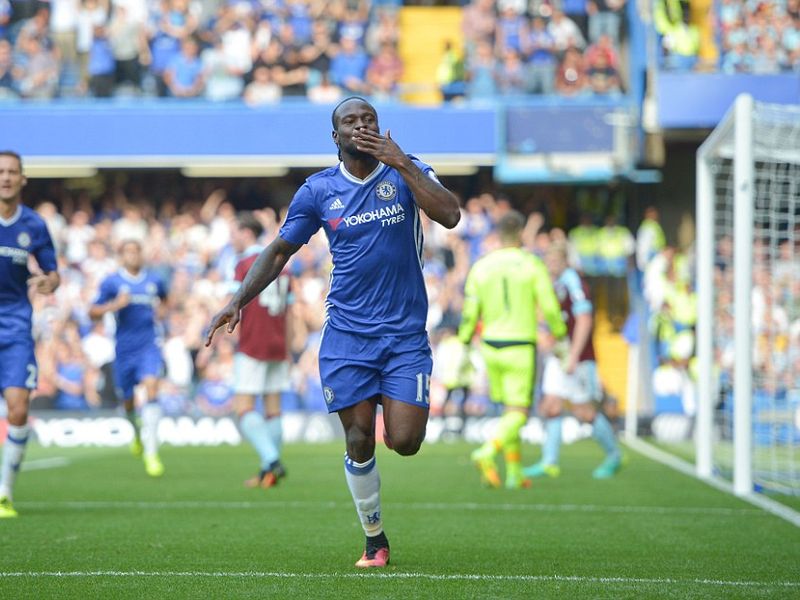 Victor Moses added Chelsea's third goal after coming on as a substitute against Burnley 