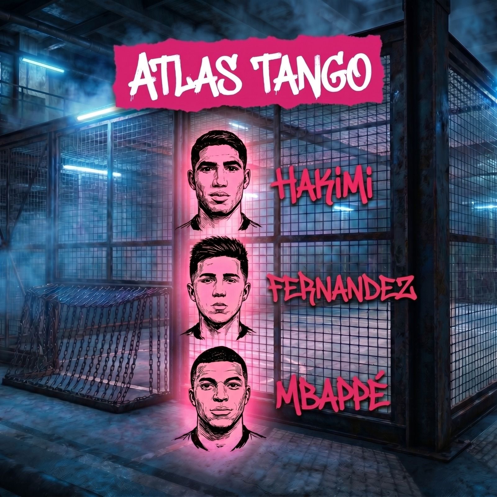 Mbappe, Fernandez, Hakimi in Atlas Tango